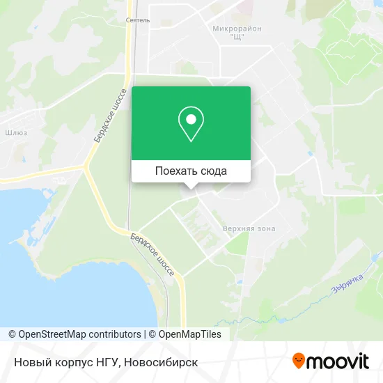 Карта Новый корпус НГУ