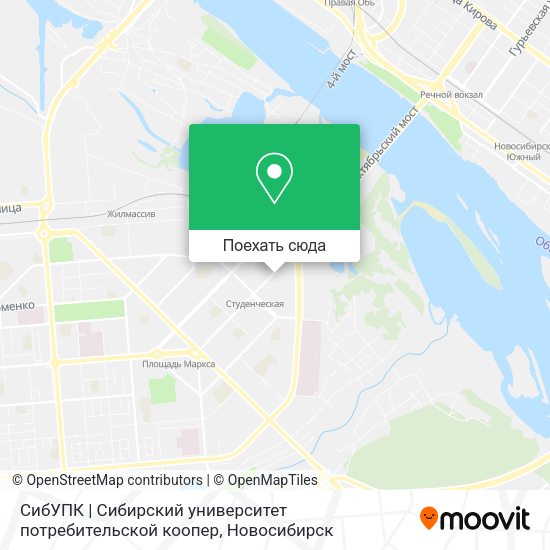 Карта СибУПК | Сибирский университет потребительской коопер