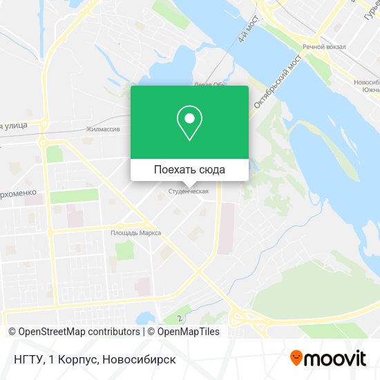 Карта НГТУ, 1 Корпус