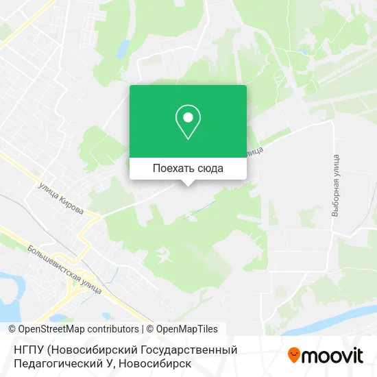 Карта НГПУ