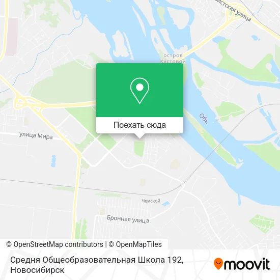 Карта Средня Общеобразовательная Школа 192