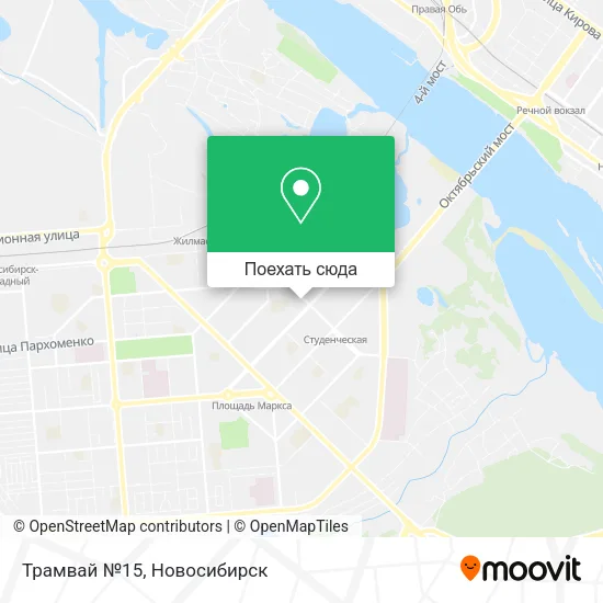 Карта Трамвай №15