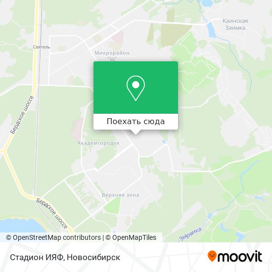 Карта Стадион ИЯФ