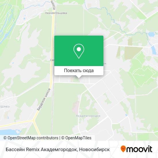 Карта Бассейн Remix Академгородок