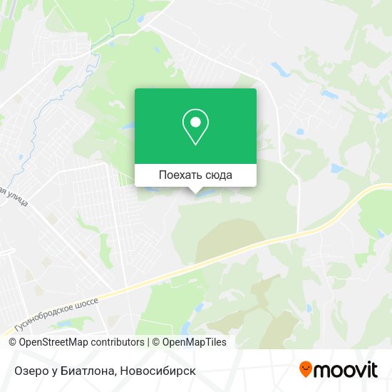 Карта Озеро у Биатлона