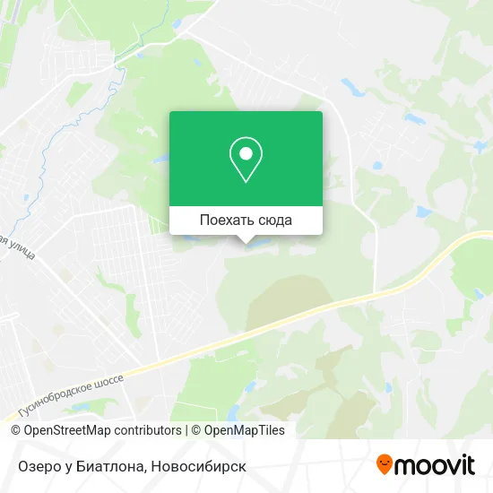 Карта Озеро у Биатлона