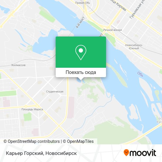 Карта Карьер Горский