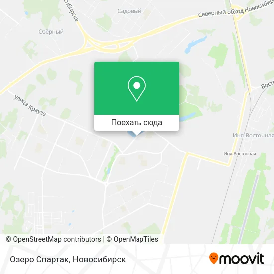 Карта Озеро Спартак