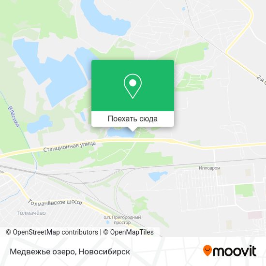 Карта Медвежье озеро