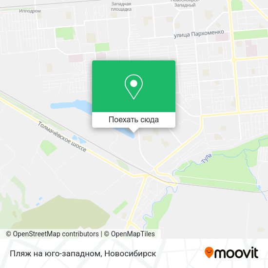 Карта Пляж на юго-западном