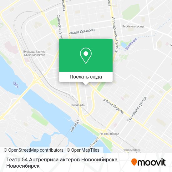 Карта Театр 54  Антреприза актеров Новосибирска