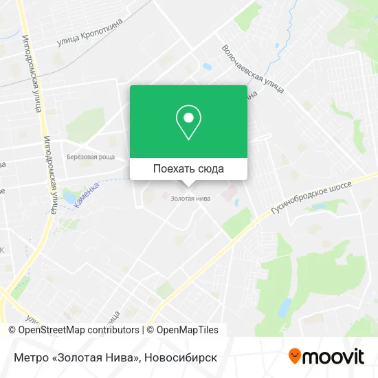 Карта Метро «Золотая Нива»
