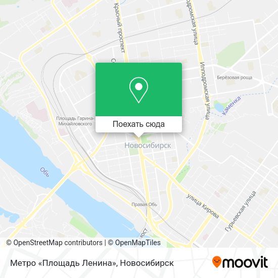 Карта Метро «Площадь Ленина»