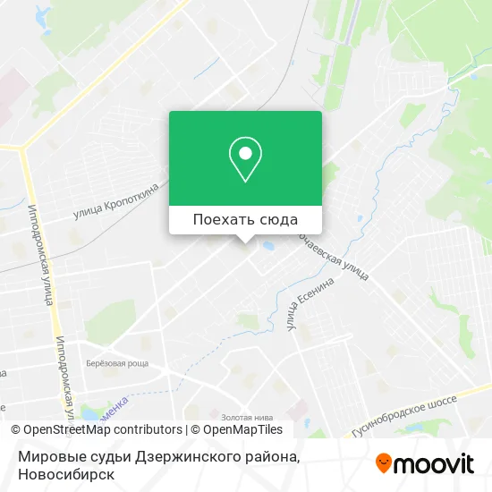 Карта Мировые судьи Дзержинского района