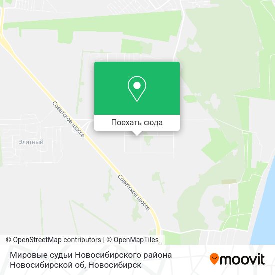 Карта Мировые судьи Новосибирского района Новосибирской об