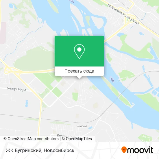 Карта ЖК  Бугринский