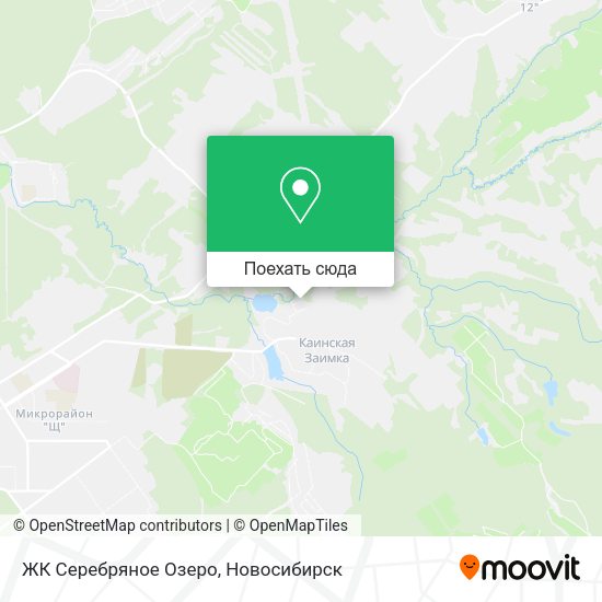 Карта ЖК Серебряное Озеро