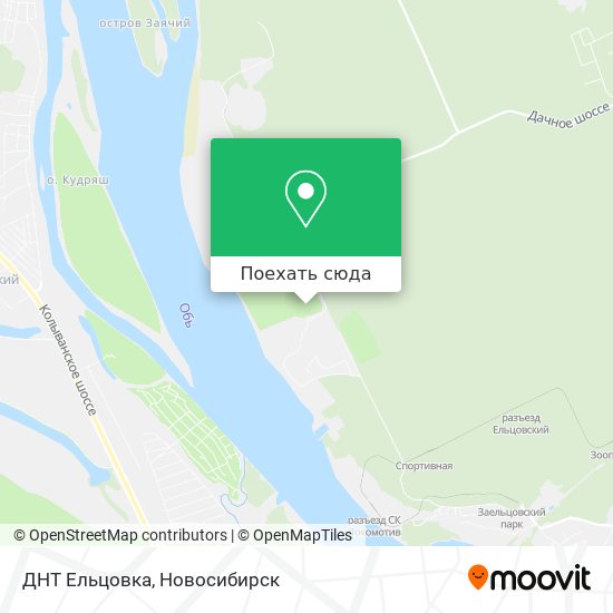 Карта ДНТ  Ельцовка