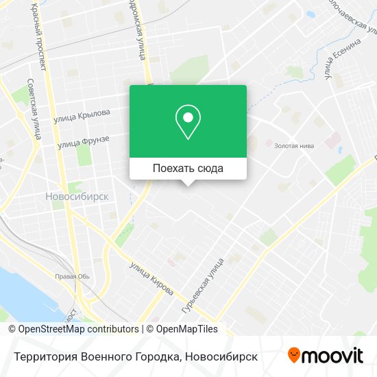 Карта Территория Военного Городка