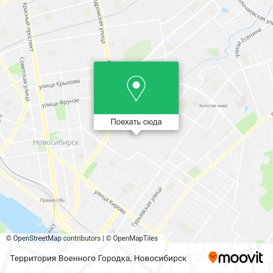 Карта Территория Военного Городка