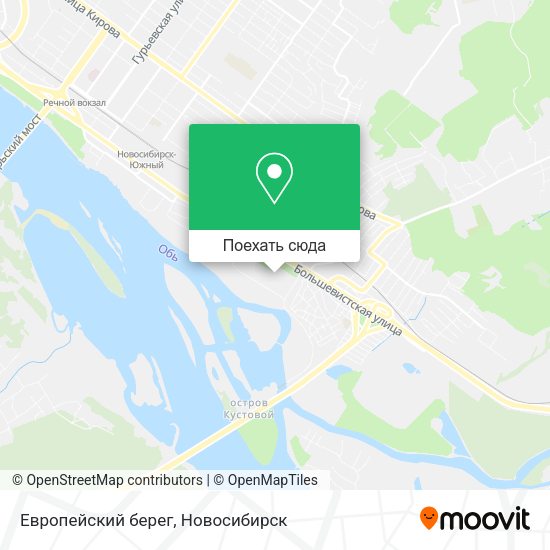 Карта Европейский берег