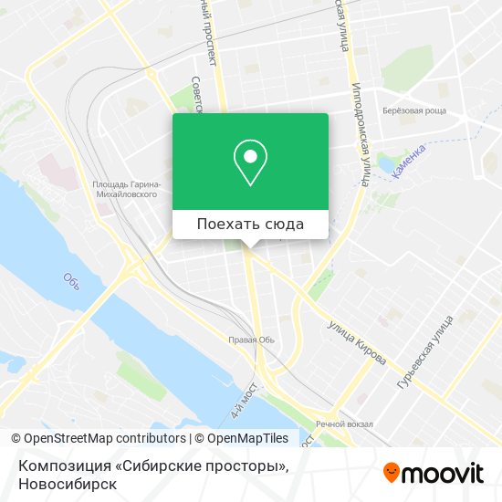 Карта Композиция «Сибирские просторы»