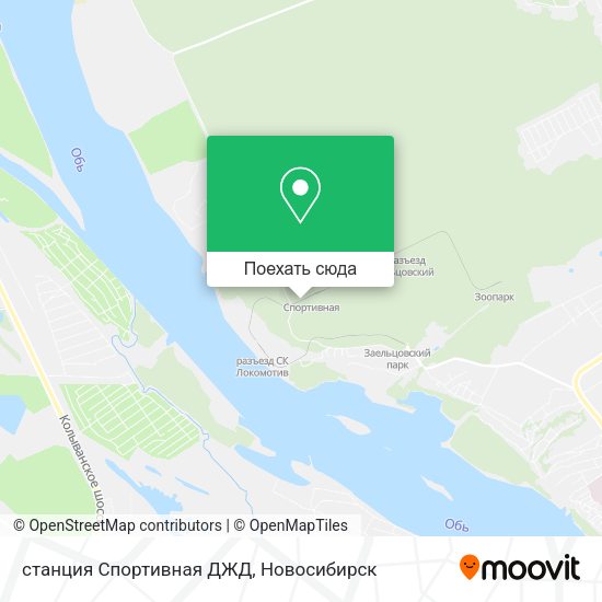 Карта станция Спортивная ДЖД