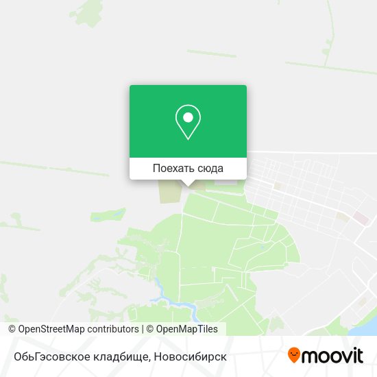 Карта ОбьГэсовское кладбище