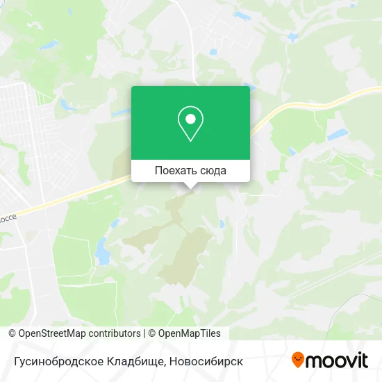Карта Гусинобродское Кладбище