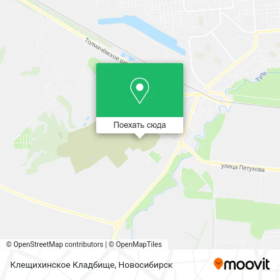 Карта Клещихинское Кладбище