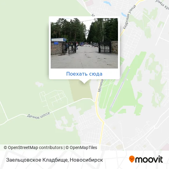 Карта Заельцовское Кладбище