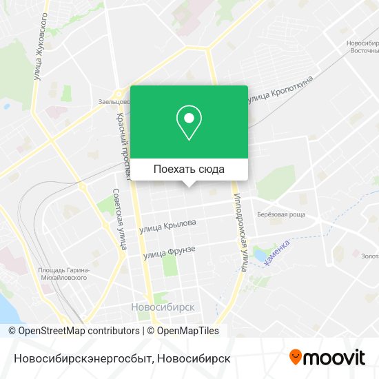 Карта Новосибирскэнергосбыт