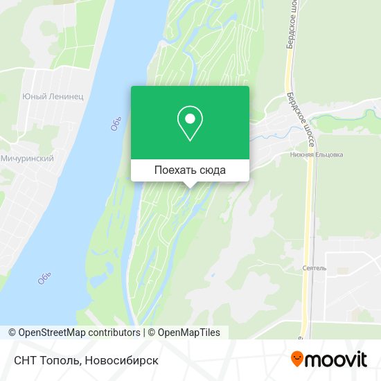 Карта СНТ Тополь