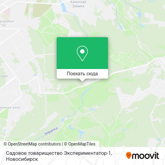 Карта Садовое товарищество  Экспериментатор-1