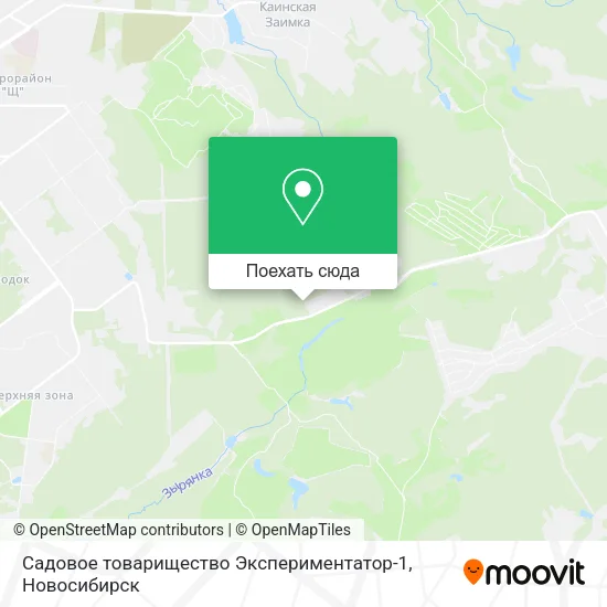 Карта Садовое товарищество  Экспериментатор-1