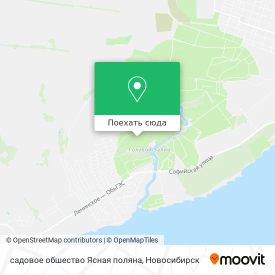Карта садовое обшество Ясная поляна
