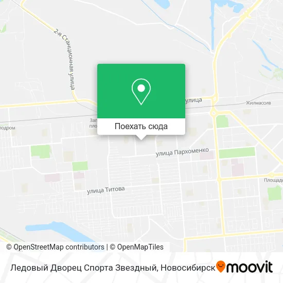 Карта Ледовый Дворец Спорта  Звездный