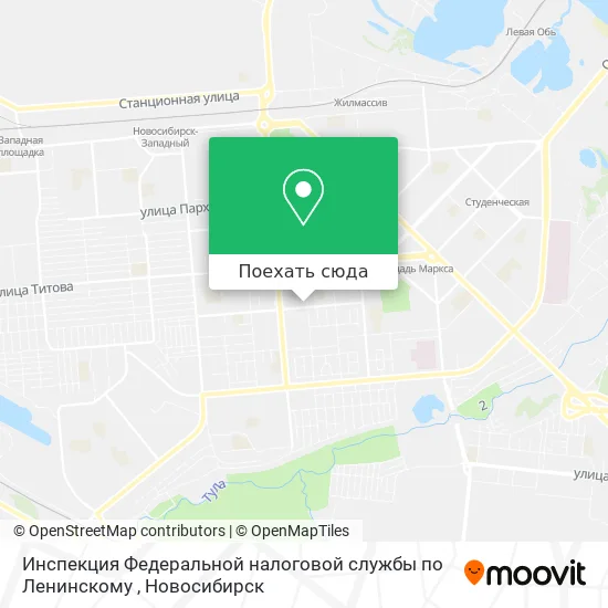 Карта Инспекция Федеральной налоговой службы по Ленинскому