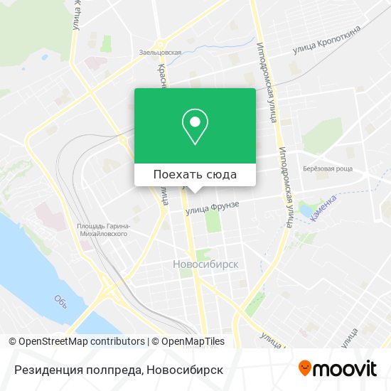 Карта Резиденция полпреда