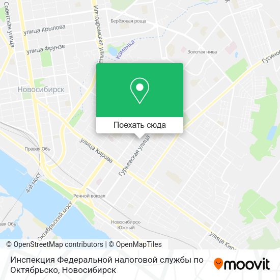 Карта Инспекция Федеральной налоговой службы по Октябрьско