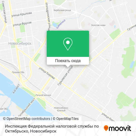 Карта Инспекция Федеральной налоговой службы по Октябрьско