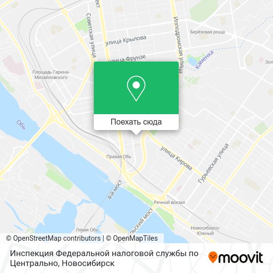 Карта Инспекция Федеральной налоговой службы по Центрально