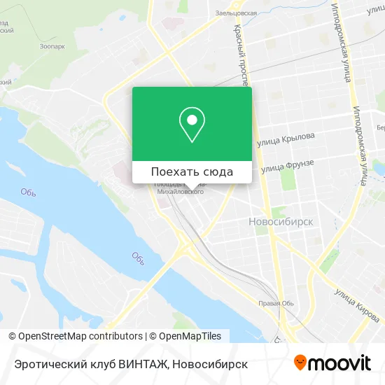 Карта Эротический клуб ВИНТАЖ