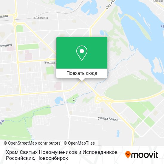 Карта Храм Святых Новомучеников и Исповедников Российских