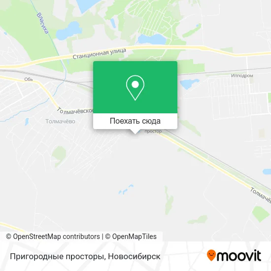 Карта Пригородные просторы