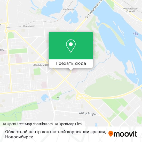 Карта Областной центр контактной коррекции зрения