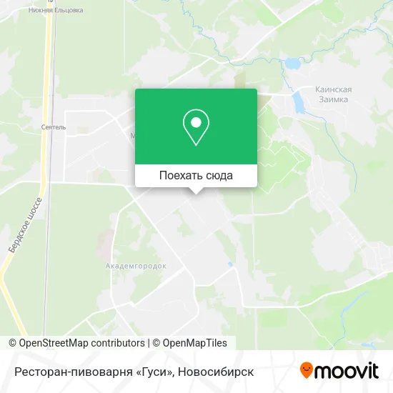 Карта Ресторан-пивоварня «Гуси»