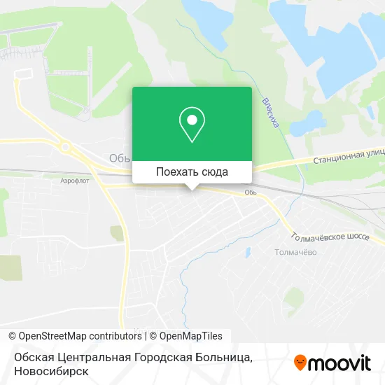 Карта Обская Центральная Городская Больница