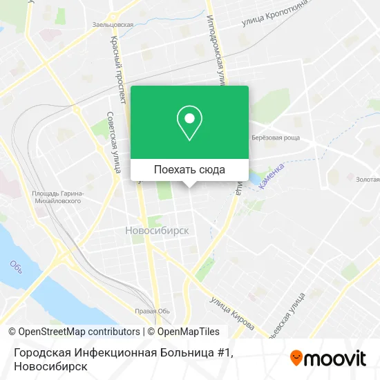 Карта Городская Инфекционная Больница #1