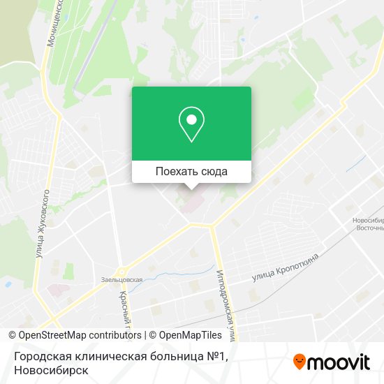 Карта Городская клиническая больница №1